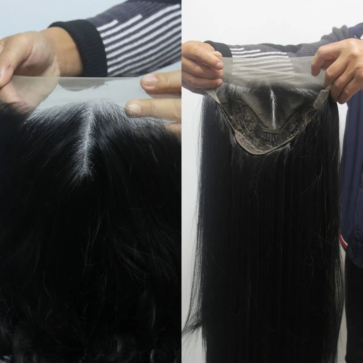 Anxin Cheap Raw Brazilian Synthetic Hair Hd Lace Front Wigs Bone Straight Human Hair Wigs for Black Women