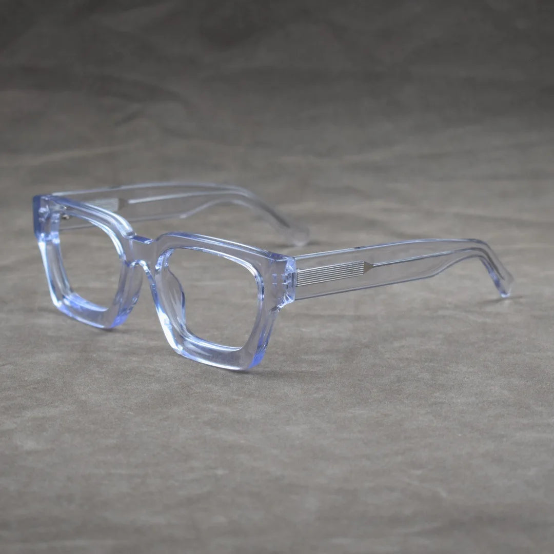 Luxury Thicken Acetate Reading Glasses Men Women Anti Blue Light Prescription Glasses Myopia Hyperopia Oversized Square Eyewear