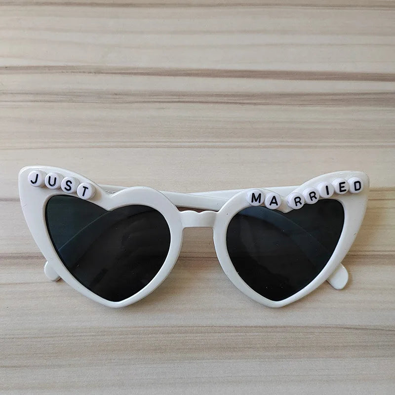 Just Married Sunglasses Wedding Bridal Shower Decoration Bride Groom Team Bride Glasses Bridesmaid Gift Bachelorette Party Decor