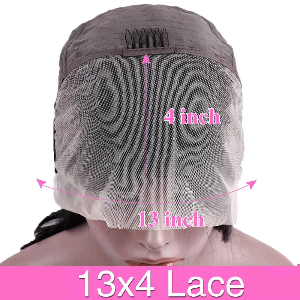 40 46 Inch Deep Wave 13x6 13x4 Lace Front Human Hair Wig 200% Remy Curl 360 Full Lace Frontal Wig Human Hair For Black Women