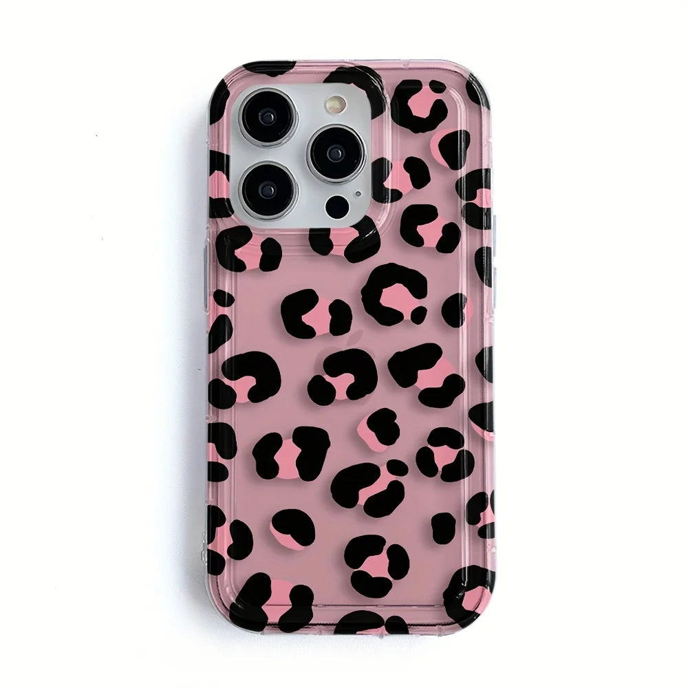 Fashion Design Leopard Airbag Protection Case For IPhone 16 Case IPhone 14 15 Pro 12 Pro 11 13 XS Max XR X XS 8 7 Plus SE2 Cover