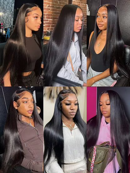 30 32 Inch 300 Density Bone Straight 13X4 Hd Lace Frontal Wig Wear Go 5x5 Glueless Wig Pre Plucked 100% Human Hair For Women