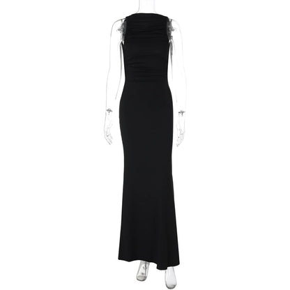 Oriental Elegance High-End Formal Maxi Dress Gorgeous Floor-Length Ankle-Length Luxury Vibe Casual Dress