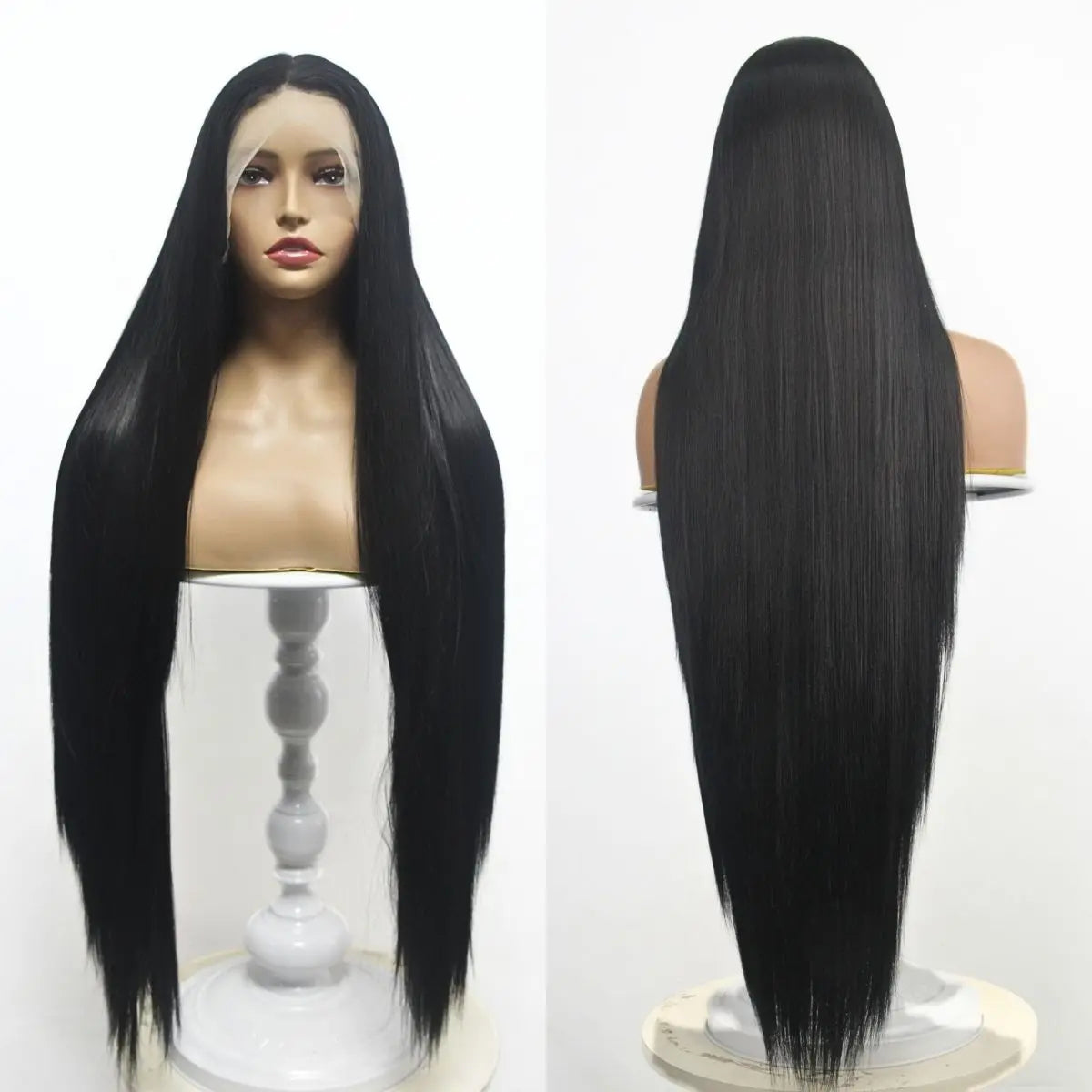 Anxin Cheap Raw Brazilian Synthetic Hair Hd Lace Front Wigs Bone Straight Human Hair Wigs for Black Women