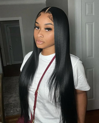 HD Lace Frontal Wigs Bone Straight Human Hair Transparent Swiss Lace Front Wigs Raw Brazilian Human Hair Wigs for Black Women
