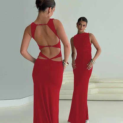 Oriental Elegance High-End Formal Maxi Dress Gorgeous Floor-Length Ankle-Length Luxury Vibe Casual Dress