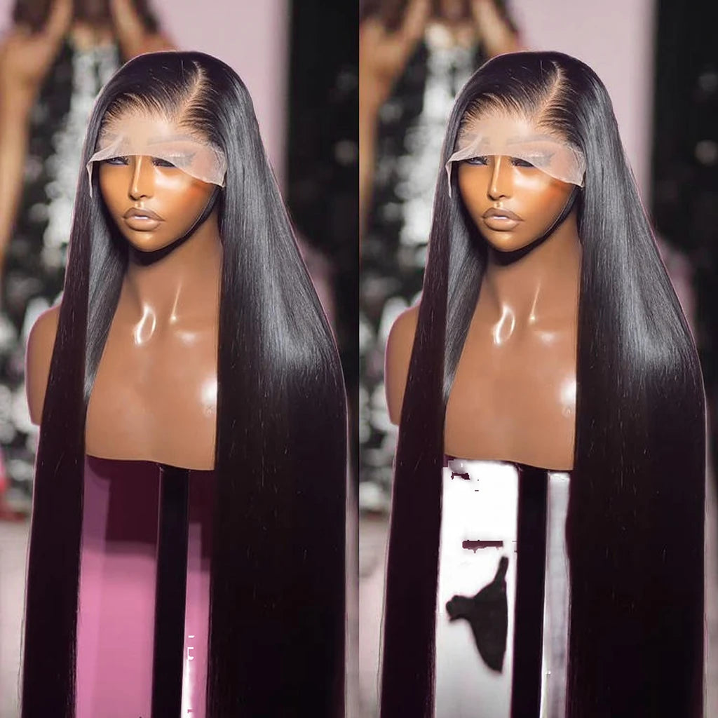 24 Inch Long Cuticle Aligned HD Full for Brazilian for Lace Remy Glueless Natural Black Women's Pre-Plucked Human