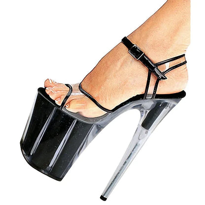 Fashion Classic 20cm Open Toe Sandals Super High Heel Platform Pole Dance / Performance / Star / Model Shoes Wedding Shoes