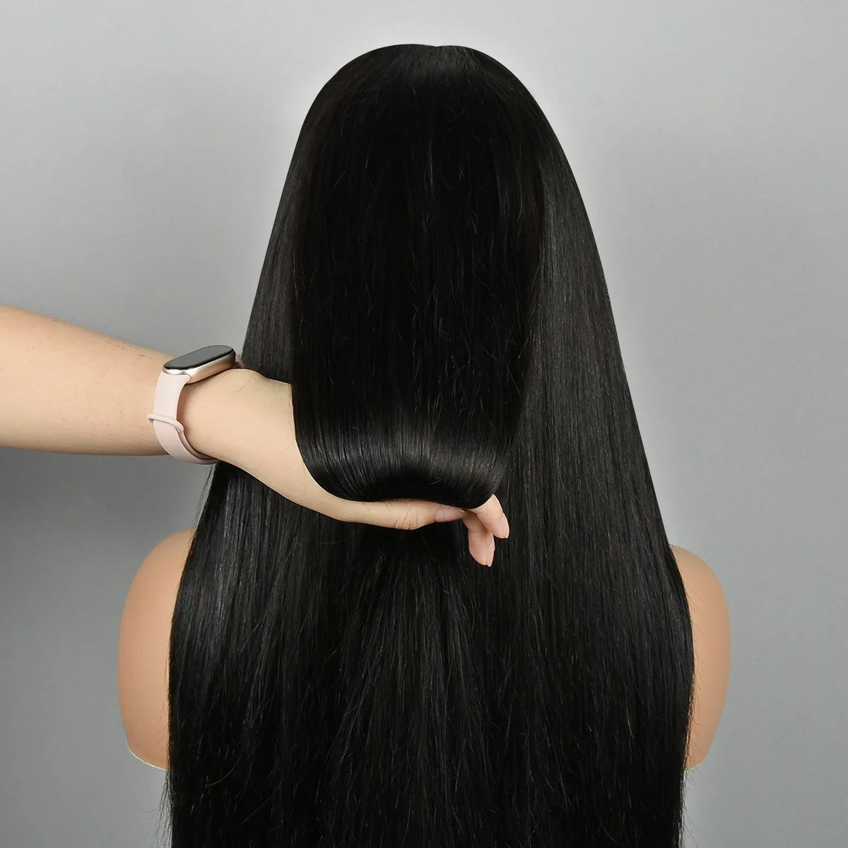 26-Inch Cuticle Aligned HD Full Lace Front Brazilian Wig Straight Style Pre-Plucked Remy Hair Transparent Lace for Black Women