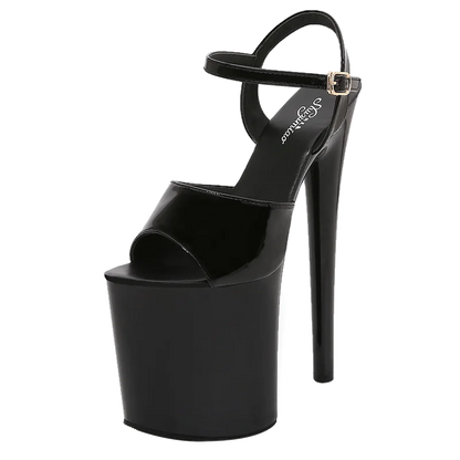 Walking Show Artifact Model high-heeled Shoes Sandals Thin-heeled 20cm Sexy Black Platform Hate Sky Women Shoes Summer New 2020