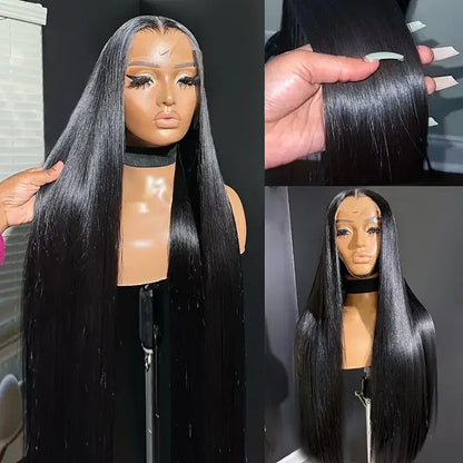 HD Lace Frontal Wigs Bone Straight Human Hair Transparent Swiss Lace Front Wigs Raw Brazilian Human Hair Wigs for Black Women
