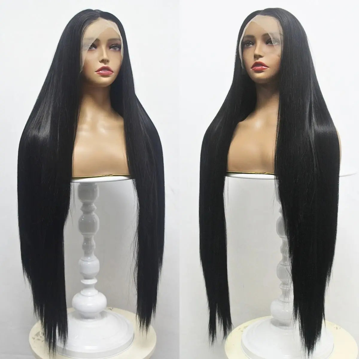 Anxin Cheap Raw Brazilian Synthetic Hair Hd Lace Front Wigs Bone Straight Human Hair Wigs for Black Women