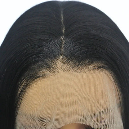Anxin Cheap Raw Brazilian Synthetic Hair Hd Lace Front Wigs Bone Straight Human Hair Wigs for Black Women