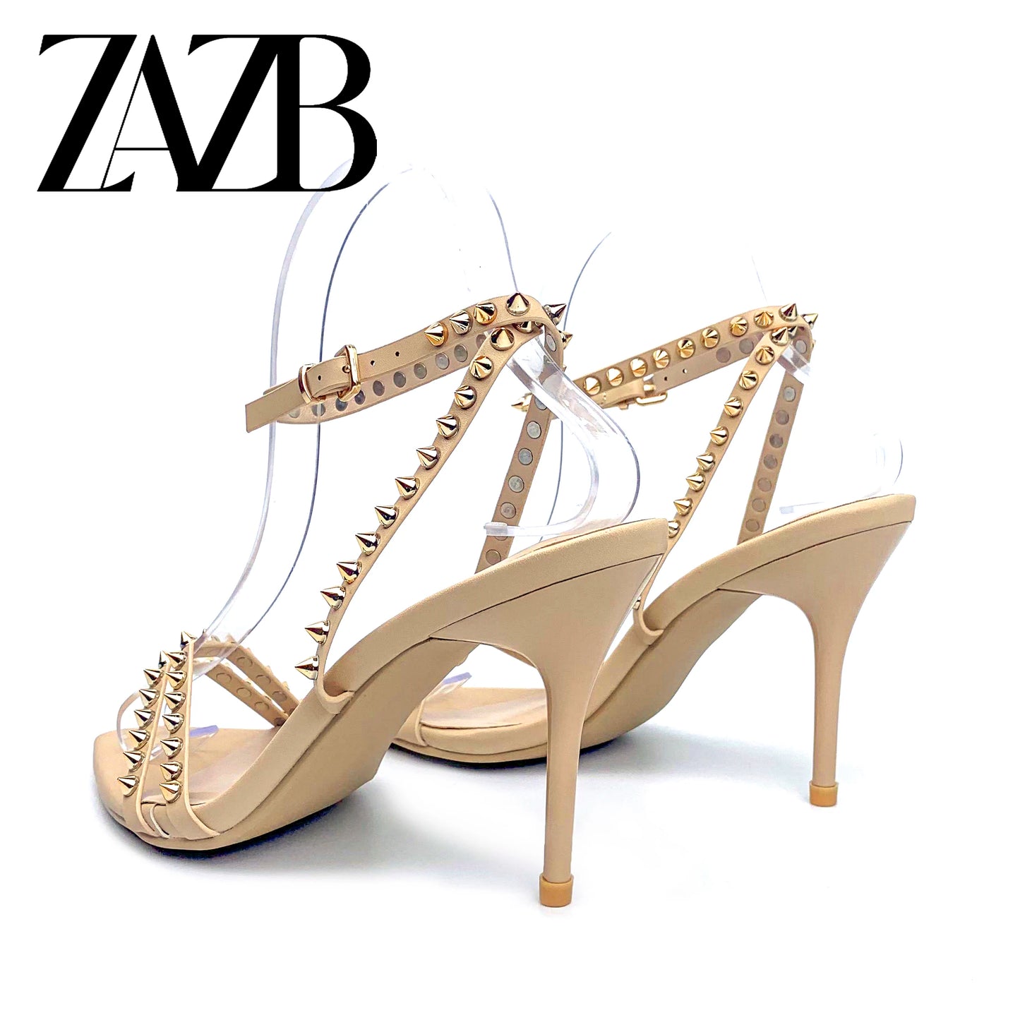 New Design Formal Women's High Heel Sandals Wedding Chaussures Femmes Leopard Print Square Head Shoes Belt Buckle for Ladies