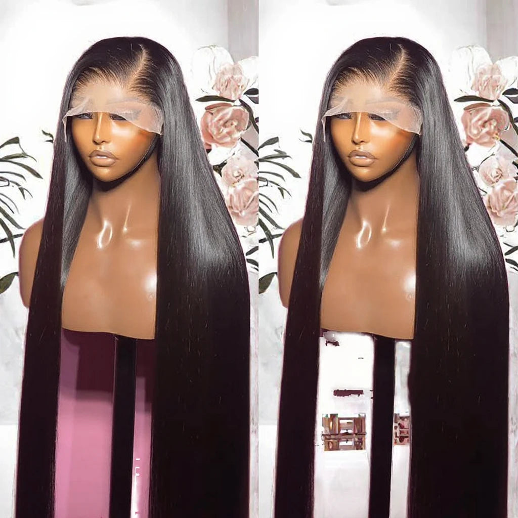 24 Inch Long Cuticle Aligned HD Full for Brazilian for Lace Remy Glueless Natural Black Women's Pre-Plucked Human