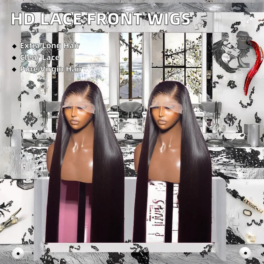 24 Inch Long Cuticle Aligned HD Full for Brazilian for Lace Remy Glueless Natural Black Women's Pre-Plucked Human