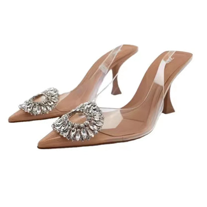 High Heeled Women's Autumn and Winter New Clip Toe Breathable Elastic Sleeve Fish Mouth Thick Heel Cool Heels for Women's Boots