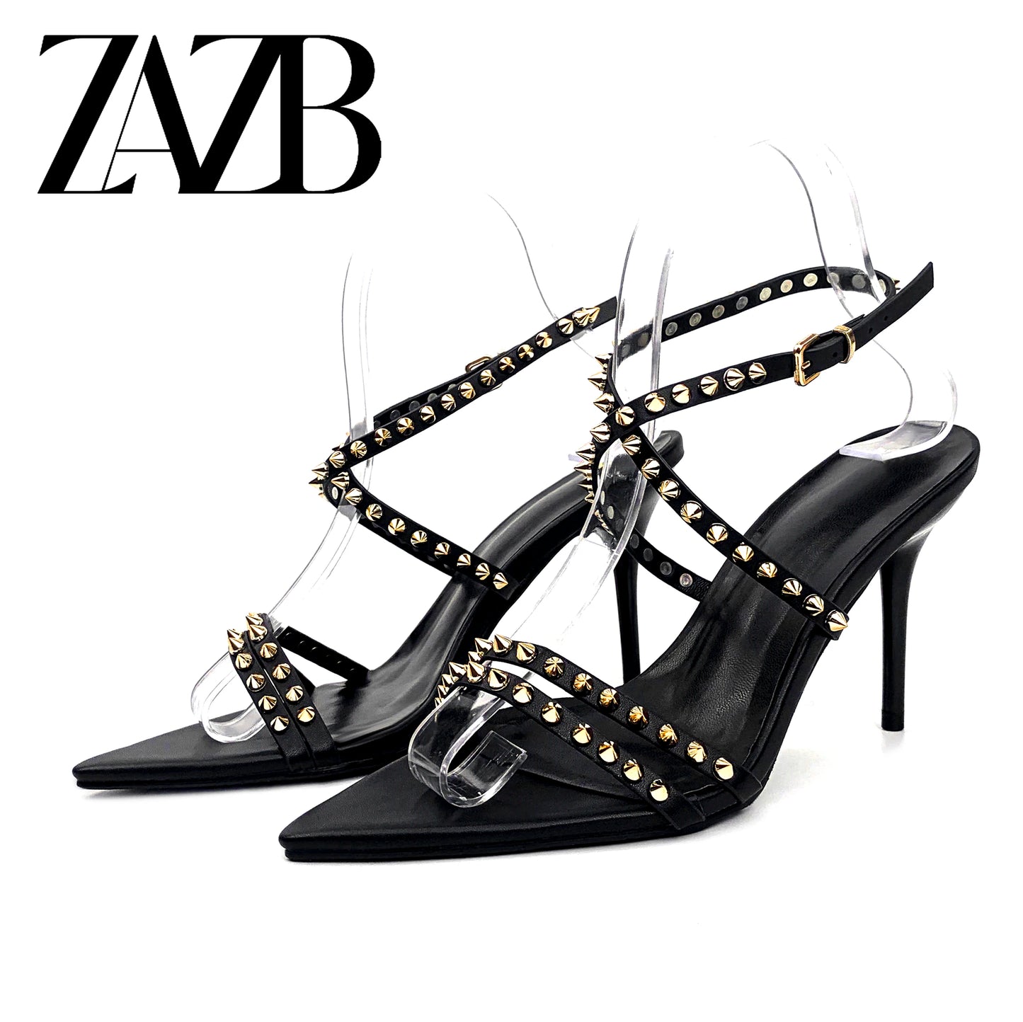 New Design Formal Women's High Heel Sandals Wedding Chaussures Femmes Leopard Print Square Head Shoes Belt Buckle for Ladies