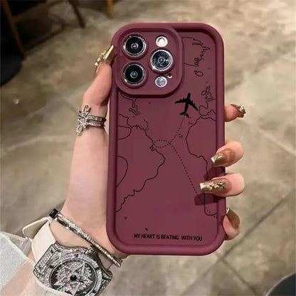 Airplane Route Case For Infinix Note 40 Zero 30 Hot 50 40i 30i Smart 9 8 7 Tecno 30C Spark Go 2025 10C 20C Camon 30 20 GT 10 Pro