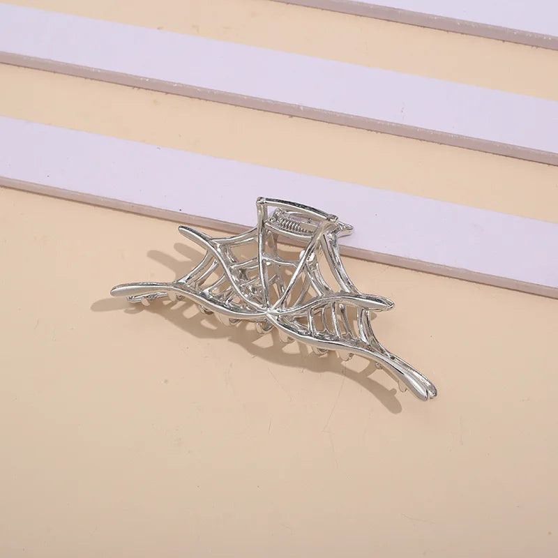 New Spider Web Metal Hair Crab Alloy Halloween Hair Claw Clips Hairgrip Hairpin Barrette Clamps Party Hair Accessories