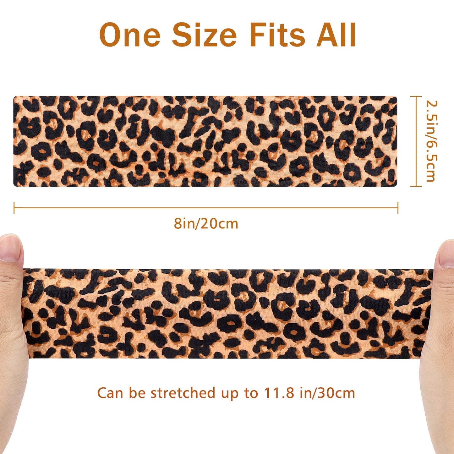 4pcs Simple Basic Solid Color Leopard Print Face Wash Cycling Running Sports Yoga Leisure Sweat-Absorbing Headband