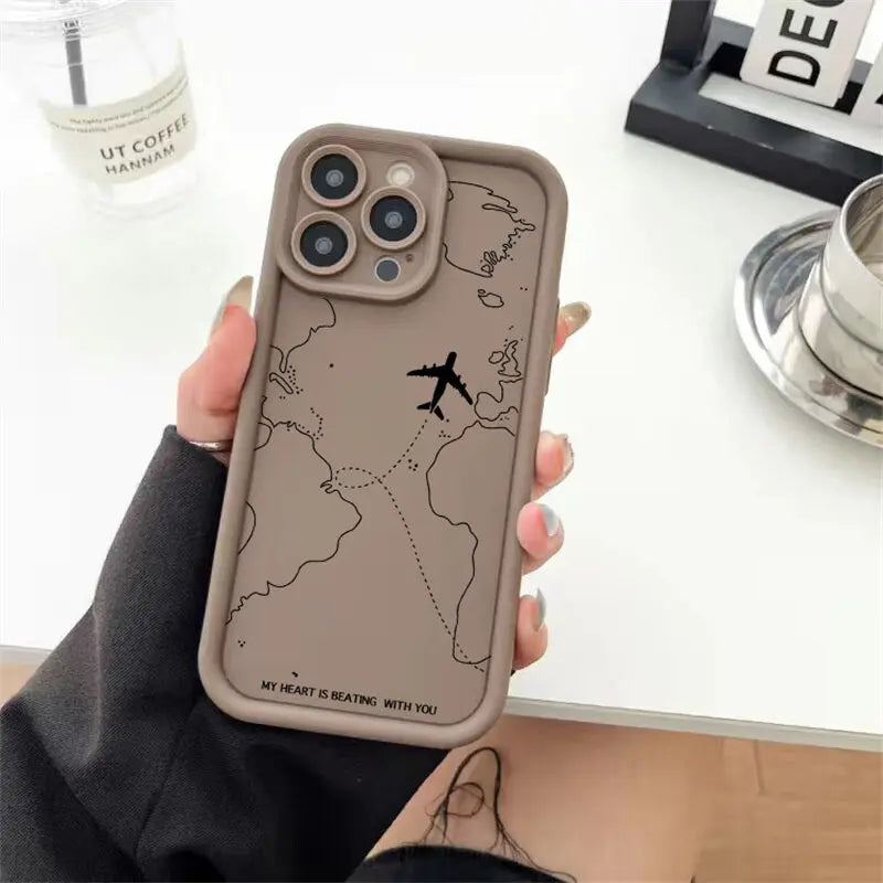 Airplane Route Case For Infinix Note 40 Zero 30 Hot 50 40i 30i Smart 9 8 7 Tecno 30C Spark Go 2025 10C 20C Camon 30 20 GT 10 Pro