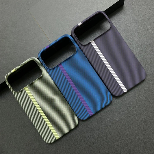 Luxury Carbon Fiber Plastic UltraThin Armor Case For iPhone 17 16 15 14 Plus 13 12 11 Pro Max Shockproof Protect Hard Cool Cover