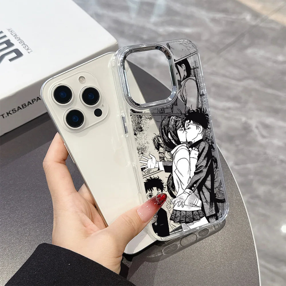 New Anime Art Dandadan Phone Case For iPhone 17 16e 16 15 14 13 12 11 mini Pro Max X XR XSMAX 8 7 Air Plus Transparent Soft