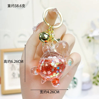 Creative Oil-impregnated Glow In The Dark Turtle Keychain Bag Pendant Blind Box Claw Machine Key Chain Pendant And Small Gift
