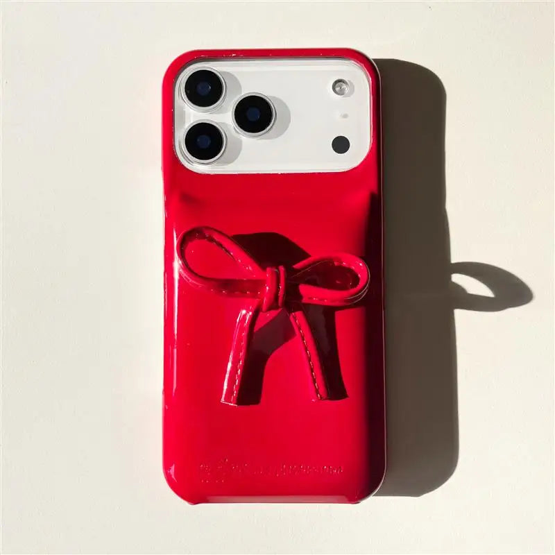 Ins Fashion Cute 3D Bow Phone Case For iphone 17 Pro Max Luxury Down Pink Jacket The Puffer Case For iphone Air Shockproof Cases