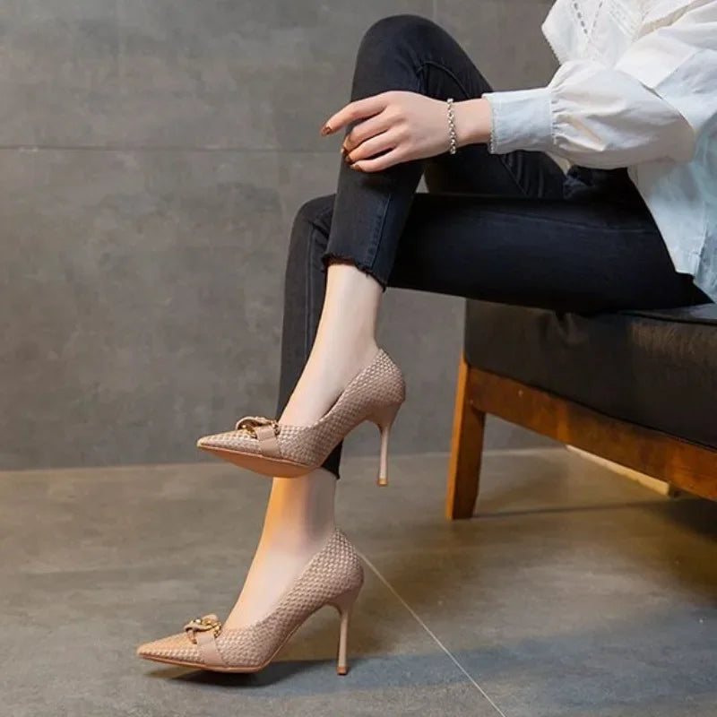 Woman Pumps Pointed Toe Stilito Shoes For Women Formal Hot Trendy And Low Price With Discount Offer Footwear Summer 2025 On