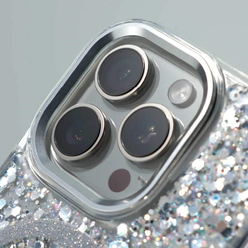 Trendy Glitter Foils Shockproof MagSafe Phone Case for iPhone 16 17pro max 14 15 Pro 13 12 Magnetic Wireless Charging Hard Cover