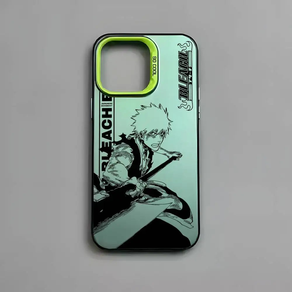 B-Bleachs K-Kurosaki Ichigo Phone Case For IPhone 17 16 15 14 13 12 11 Pro Max Air Multicolor Matte Metallic Aurora Funda