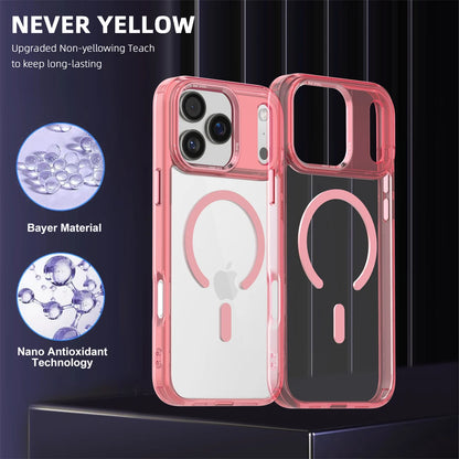 Luxury Anti-Yellow Strong Magnetic Case for iPhone 17 Pro Max Air 16 15 14 13 12 11 Magsafe Shockproof Wireless Charging Cover
