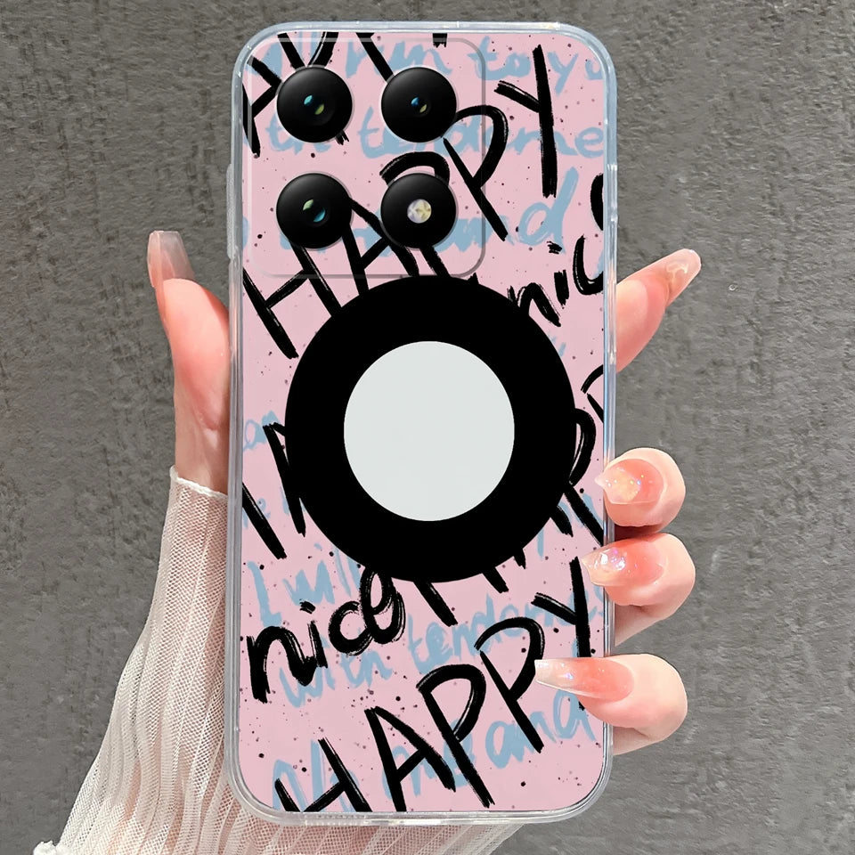 Case For Xiaomi 15 15T Pro Ultra Colorful Love Heart Durable Lightweight Soft Transparent Bumper For Xiaomi15Pro 15Ultra Fundas