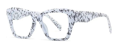 Luxury Brand Anti Blue Light Oversized Square Reading Glasses Women Optical Eyeglasses Computer Goggles Eyewear Dark Blue Frames