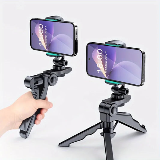 Mobile Phone Holder Tripod Table Top Phone Stand Mini Handheld Tripie Selfie Stick