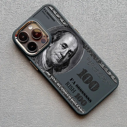 Dollar Bill Graphic Silicone Phone Case For iPhone 13 12 11 Pro Max 16 15 14 Pro Max Plus XR XS X 7 8 Plus SE2 Shockproof Covers