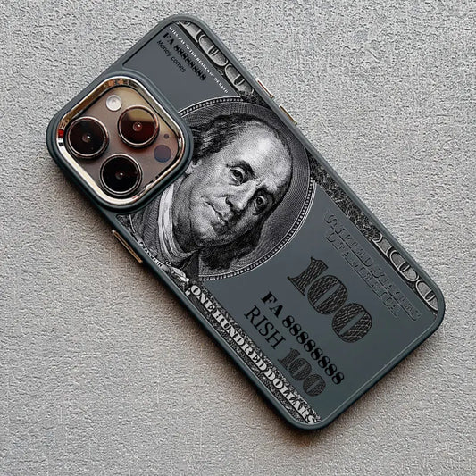 Dollar Bill Graphic Silicone Phone Case For iPhone 13 12 11 Pro Max 16 15 14 Pro Max Plus XR XS X 7 8 Plus SE2 Shockproof Covers