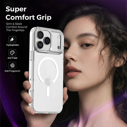 Luxury Anti-Yellow Strong Magnetic Case for iPhone 17 Pro Max Air 16 15 14 13 12 11 Magsafe Shockproof Wireless Charging Cover