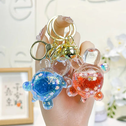 Creative Oil-impregnated Glow In The Dark Turtle Keychain Bag Pendant Blind Box Claw Machine Key Chain Pendant And Small Gift