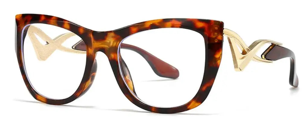 Trendy Oversized Reading Glasses Women Men High Quality Anti Blue Light Presbyopia Eyewear Cat Eye Optical Prescription Glasses