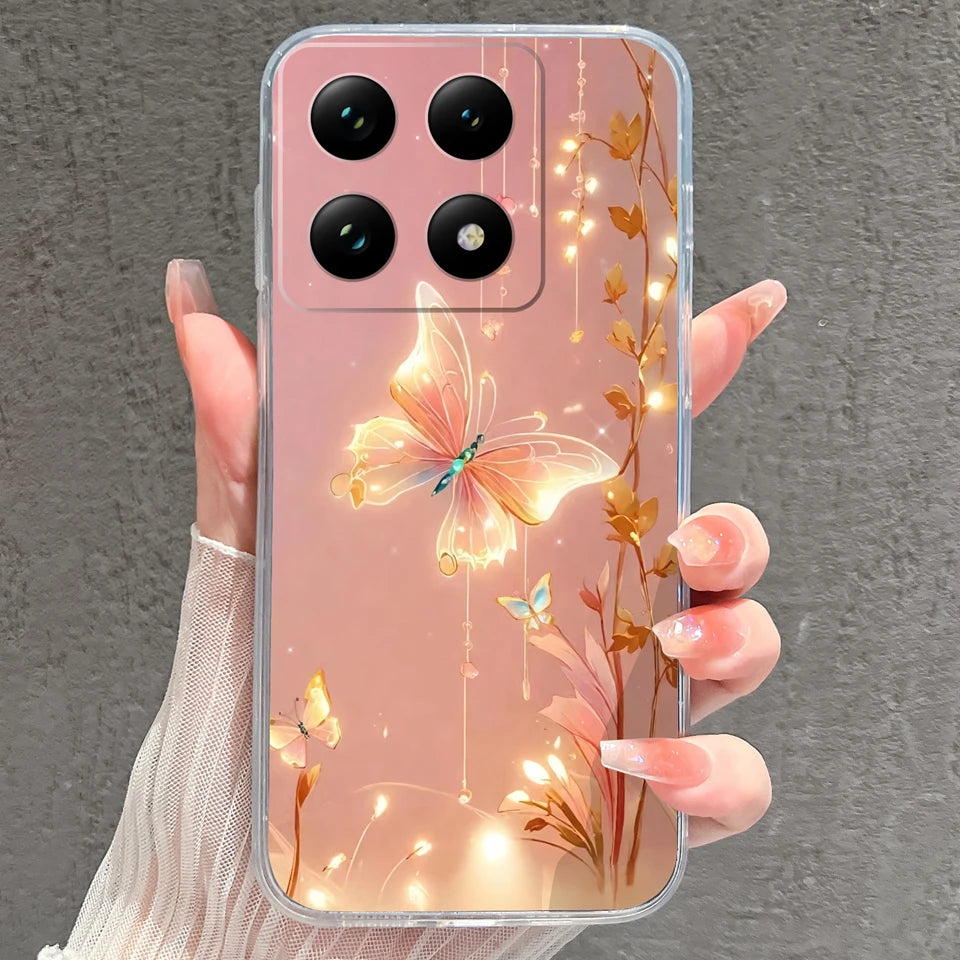 Case For Xiaomi 15 15T Pro Ultra Colorful Love Heart Durable Lightweight Soft Transparent Bumper For Xiaomi15Pro 15Ultra Fundas