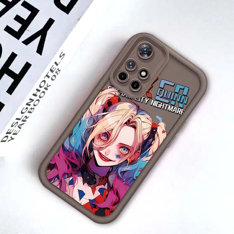 J-Jokers Luxury Girl Art For Xiaomi Redmi Note 14 13 13R 12 12R 11 11E 11T 11S Pro Plus 5G Eye Ladder Cover Phone Case