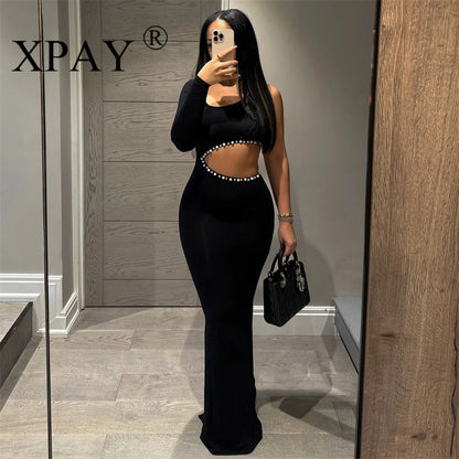 5pcs Wholesale Bulk Items Lots Long Sleeve Dresses for Women Elegant Pretty Long Evening Dress 2025 Summer Fashion Party X15216