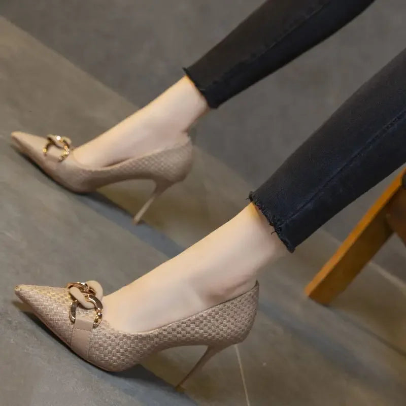 Woman Pumps Pointed Toe Stilito Shoes For Women Formal Hot Trendy And Low Price With Discount Offer Footwear Summer 2025 On