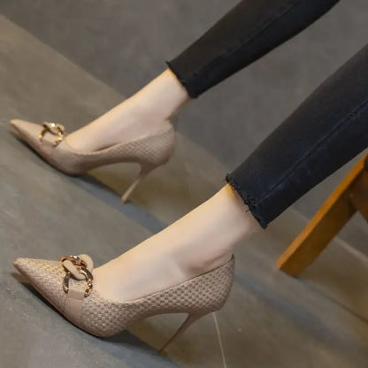 Woman Pumps Pointed Toe Stilito Shoes For Women Formal Hot Trendy And Low Price With Discount Offer Footwear Summer 2025 On