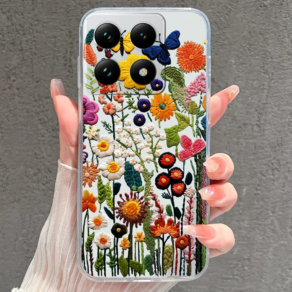 Case For Xiaomi 15 15T Pro Ultra Colorful Love Heart Durable Lightweight Soft Transparent Bumper For Xiaomi15Pro 15Ultra Fundas