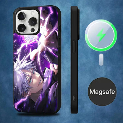 Anime Gojo S-Satoru  Phone Case  For iPhone 16,15,14,13,12,11,Pro,Max,Plus,Mini,Magsafe,Magnetic Wireless Charging Case