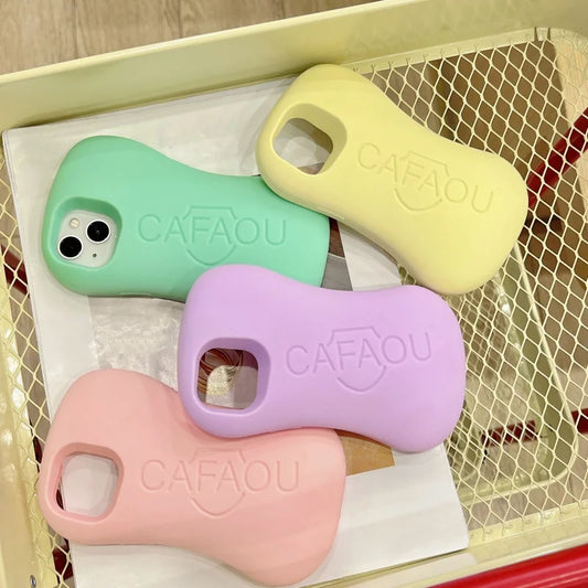 For iPhone 16 promax 15 14 13 12 Pro Max Plus Funny 3D Soap Phone Case Cute Shockproof Soft Silicone Cover
